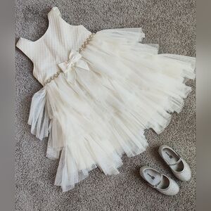 American Princess Cream Satin Dress
